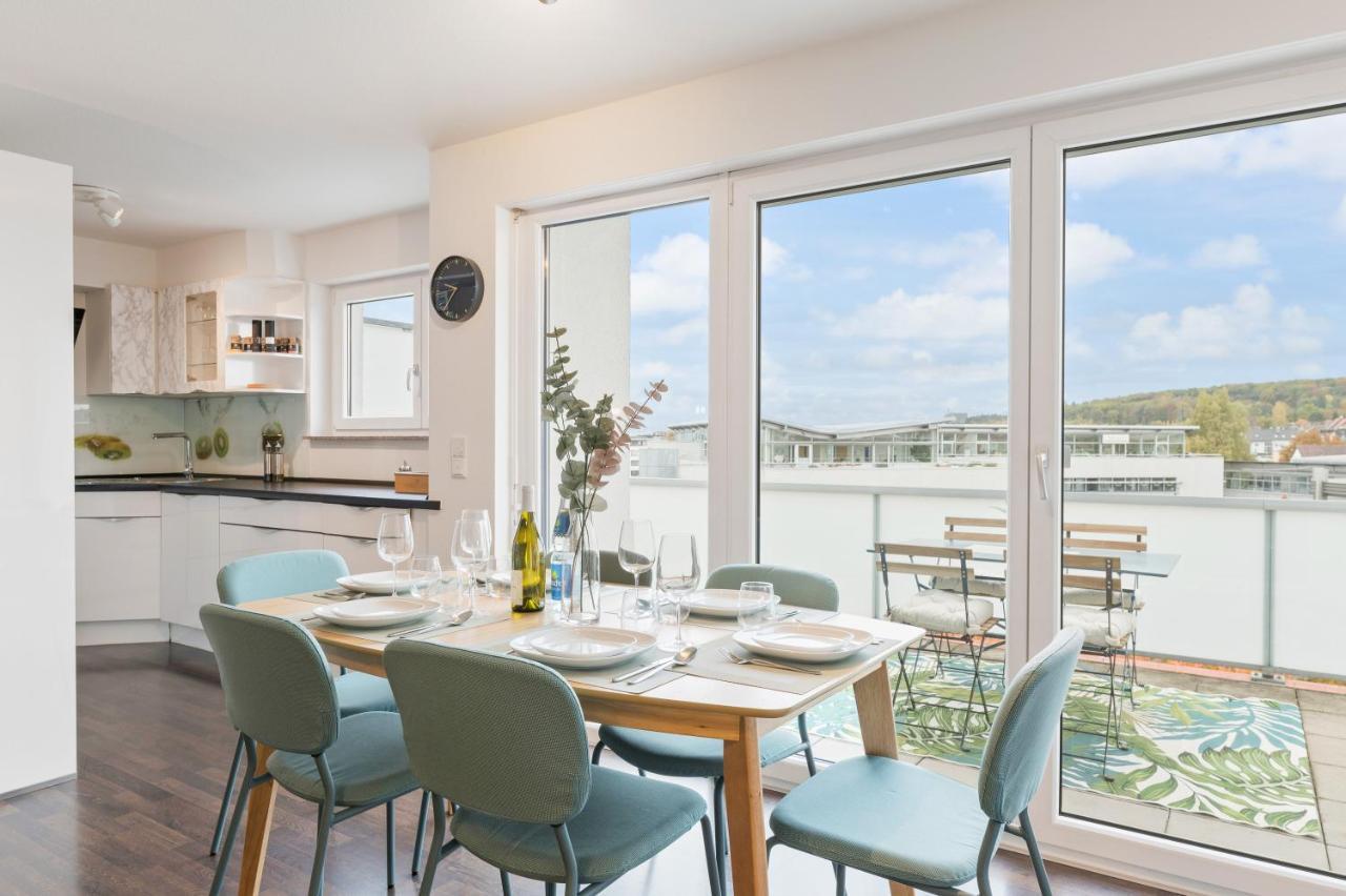 ליינפלדן-אכטרדינגן Design-Apartment - Kueche - Dachterrasse - Zentral מראה חיצוני תמונה